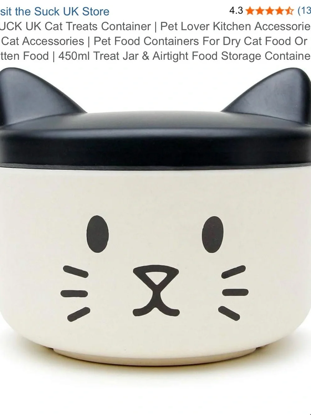 NWOT SuckUK Pet Treat Bowls/Storage Containers/Snack Containers